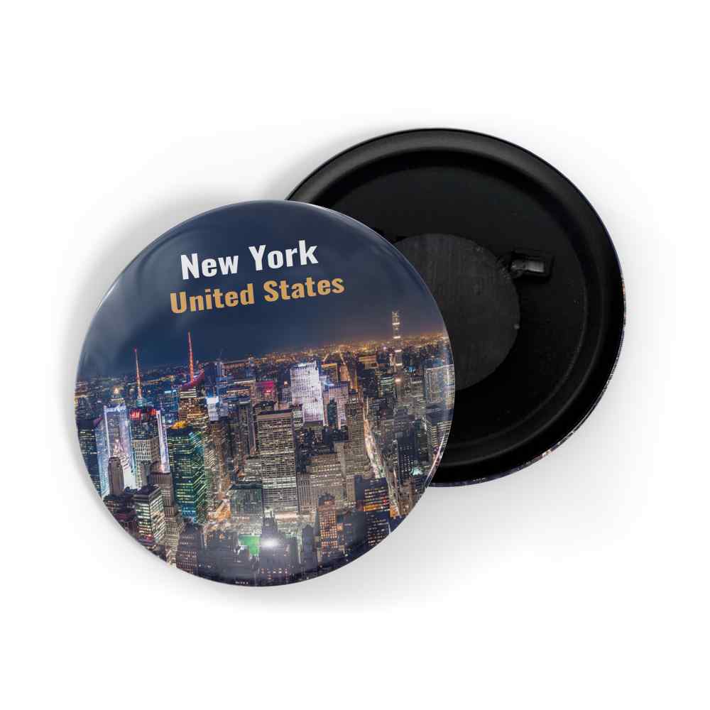 dhcrafts Fridge Magnet Multicolor Famous Tourist Place New York United States D1 Glossy Finish Design Pack of 1